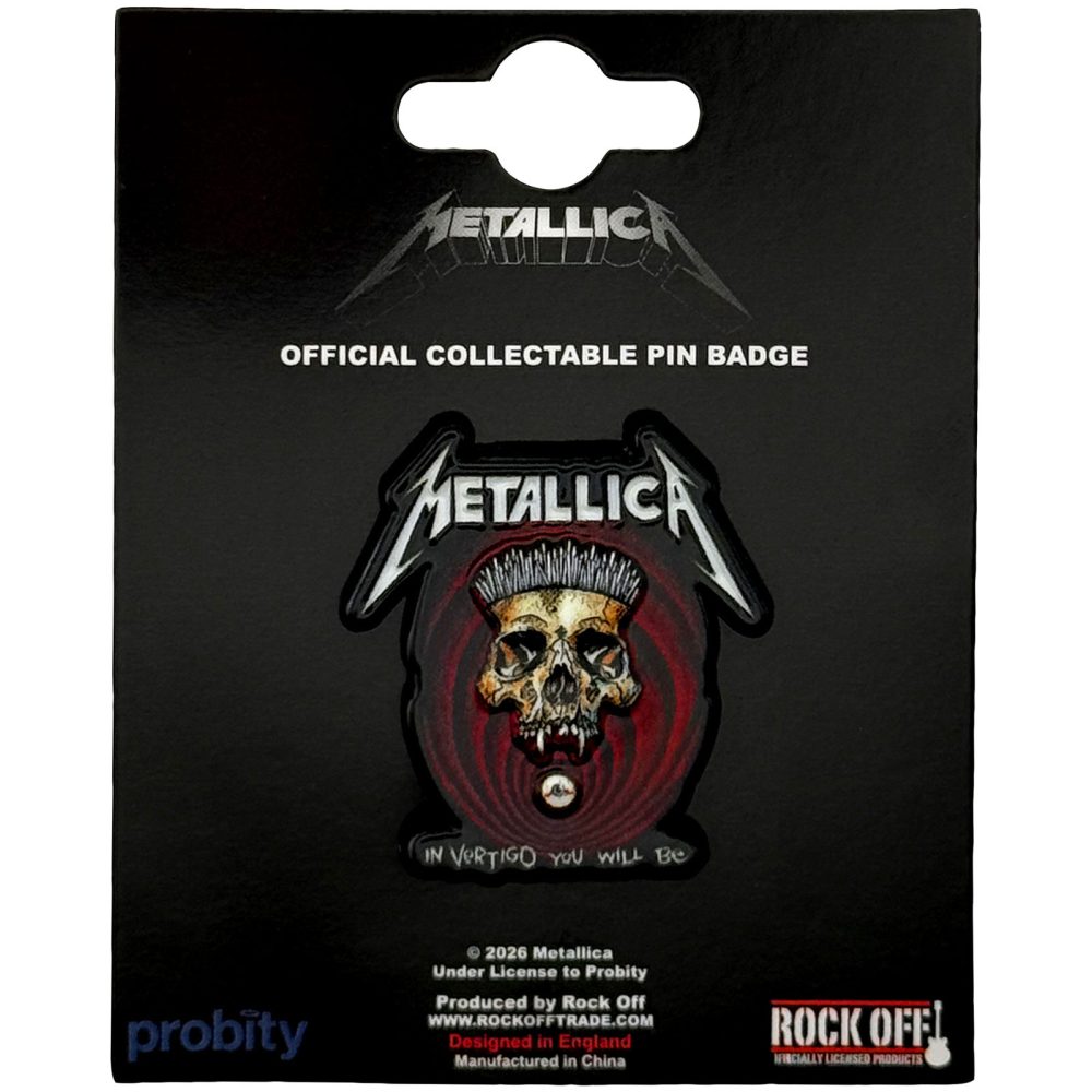Metallica - In Vertigo Detail Button pin - Mehrfarben